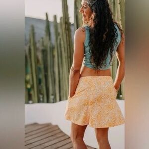 Ripskirt Hawaii Skirt X Large Length 2 Creamsicle Sunflower Vacation Resort Wrap